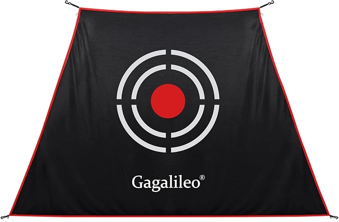 Gagalileo Golf Target Cloth: Protective Net Portable Easy Setup with S-Hooks & Ropes Indoor Outdoor Practice All Golfers Training Accuracy for Backyard Garage