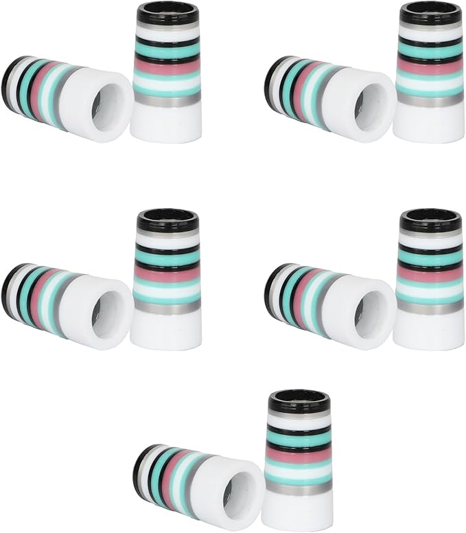 10 Pcs Golf Ferrules,Golfing Club Ferrules Colorful Golfing Iron Ferrules Fit 0.35Inch Tapered Steel Shafts
