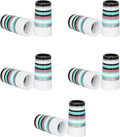 10 Pcs Golf Ferrules,Golfing Club Ferrules Colorful Golfing Iron Ferrules Fit 0.35Inch Tapered Steel Shafts