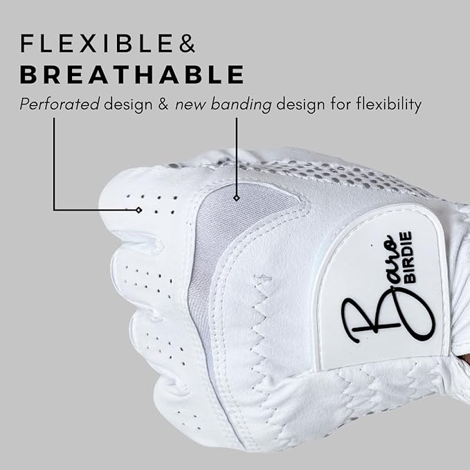 Golf Gloves Both Hands Women's 1 Pair Lightweight Non-Slip Silicone Extra Grip All Weather Girls Ladies Sports Tennis
