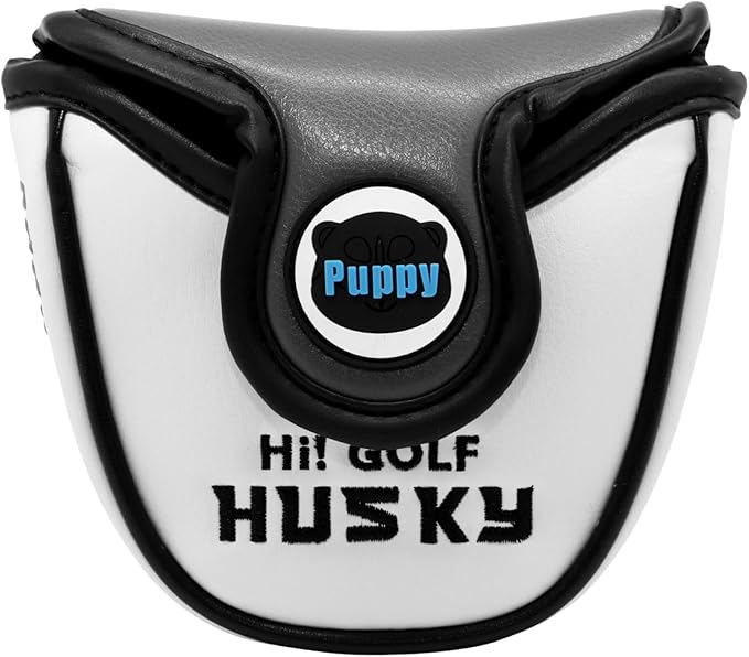 Lovely Golf Mallet Putter Cover Head Cover Headcover, Magnetic Putter Cover Mallet for Men, PU Leather Golf Club Cover Protection, Golf Mallet Putter Headcover for Golf Clubs