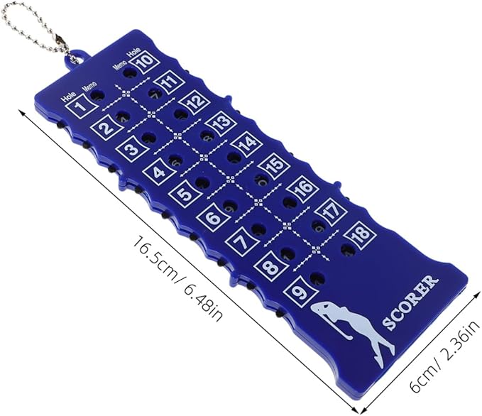 Toyvian 18hole Compact Golf Score Counter Scoring Board Design for Accurate Score Tracking Tournaments and Practice Sessions Lightweight and Portable