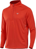 NORTHYARD Quarter Zip Pullover Men Running Shirt Long Sleeve Moisture Wicking Quick Dry Athletic Workout Shirts
