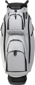 KRADUL - LUX Cart Bag – Lightweight Vegan Leather Golf Cart Bag with Waterproof Pockets, Organized Club Dividers & Cart Strap Tunnel