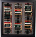 Eureka Golf Pencil Display Case with Acrylic Cover | Holds 96 Round or Hexagonal Pencils | Black/Gray | USA Made