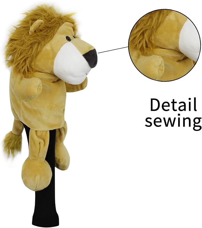 Scott Edward Golf Club Cover Fit Well for Driver or Fairway Wood Golf Club, Funny Cute Animal Design Soft Functional Golf Headcover Stylish Protection for Your Clubs for Men and Women