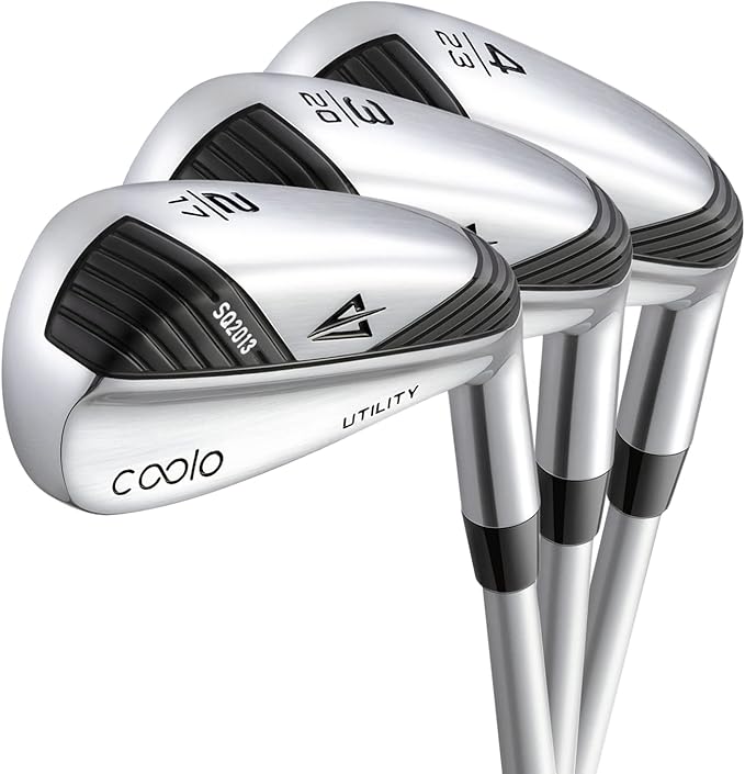 COOLO Golf Driving Iron for Average Golfers, More Control Off The Tee, Individual 1/2/3/4 Utility Iron, Men Right&Left Handed.