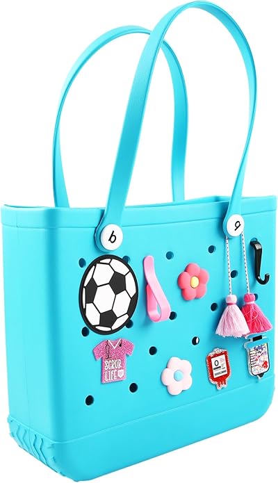 Acrylic Decoration Accessory for Bogg Bag and Simply Southern Tote,Insert Bag Charm for Beach Handbag Tote Bag