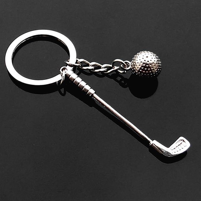 Mini Cute Golf Keychain Golf Ball Key Ring Birthday Christmas Gifts for Men Women Boys Girls