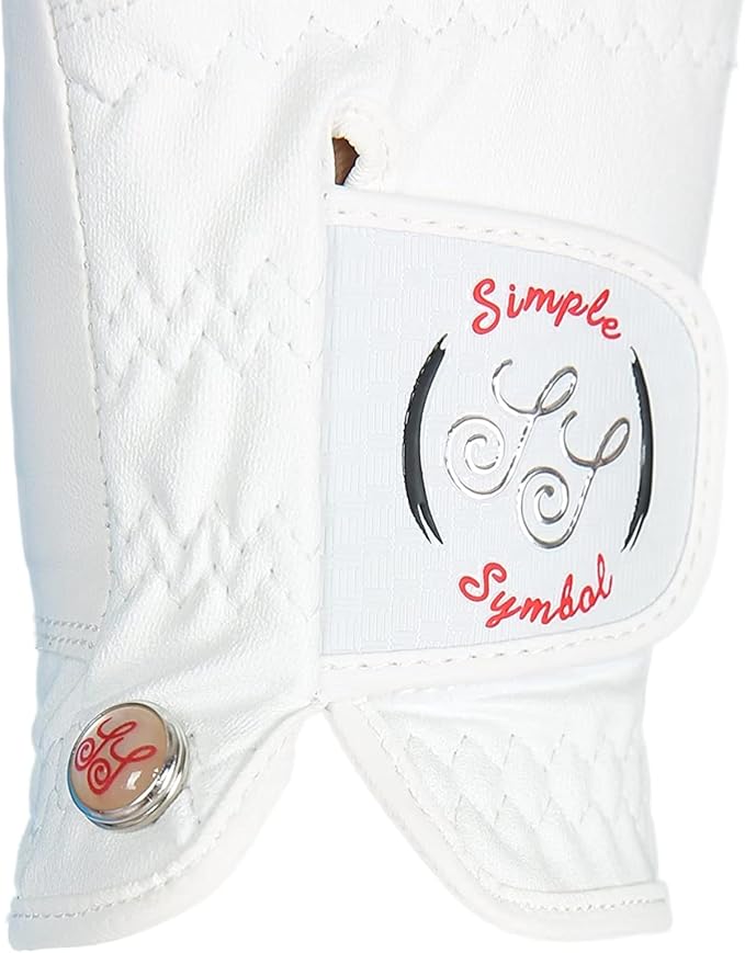 Women's Golf Glove Microfiber with Colorful Cabretta Leather Six Pack(Left is Wear On Left Hands,Right is Wear On Right Hands) Four Colors White/Sky/Orange/Red