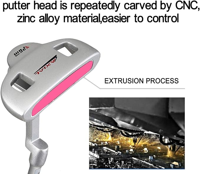 Junior Golf Putter Stainless Steel Kids Putter Right Handed 3 Sizes to Choose Freely for Kids Ages 3-5 6-8 9-12