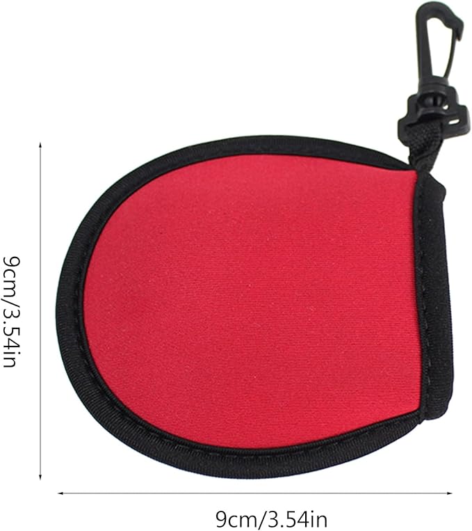 Golf Ball Cleaner Pouch with Carabiner,Golf Accesorries Washer Pocket Waterproof Bag Fit for Golf Carts Belt Golf Bag