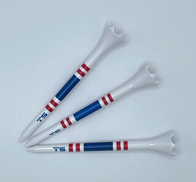 TRUESTRIKE Premium USA Golf Tees – 100-Pack Durable 3¼" / 2¾" Plastic Tees – Made in USA – Perfect Holiday Golf Gift