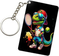 Golf Keychains Rectangular Acrylic Keychain Daily Key Ring Car Key Fob Holder 2X3 Inch