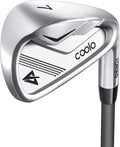COOLO Graphite Golf Irons, Provide More Speed and Control, Beginner/High Handicap/Seniors/Ladies, Reduced Strain on Elbows and Wrists, Right&Left Handed