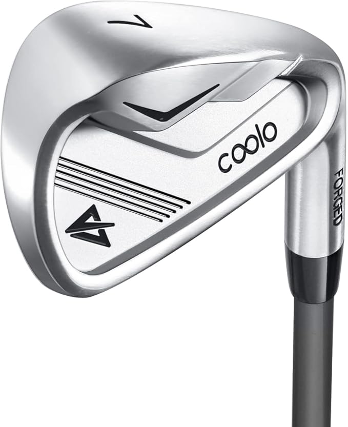 COOLO Graphite Golf Irons, Provide More Speed and Control, Beginner/High Handicap/Seniors/Ladies, Reduced Strain on Elbows and Wrists, Right&Left Handed