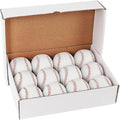 Bucket of Training Baseballs - Standard Size, 12 Pack Unmarked & Blank 9 inch for Practice & League Play,Autographs, Pitching,Gifts