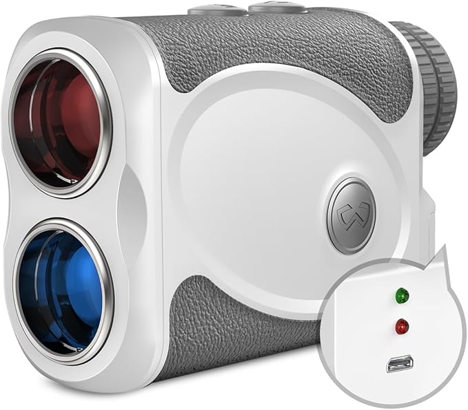 WOSPORTS Golf Rangefinder, 800/1200 Yards Laser Range Finder, High Precision Flag Lock with Pulse Vibration, Tournament Legal Rangefinder for Golfing and Hunting, Battery Included
