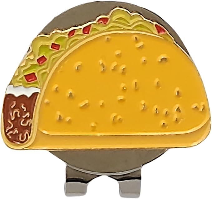 Funny & Unique Golf Ball Markers with Hat Clip – Food & Fun Icons – Perfect Golf Accessories & Gifts