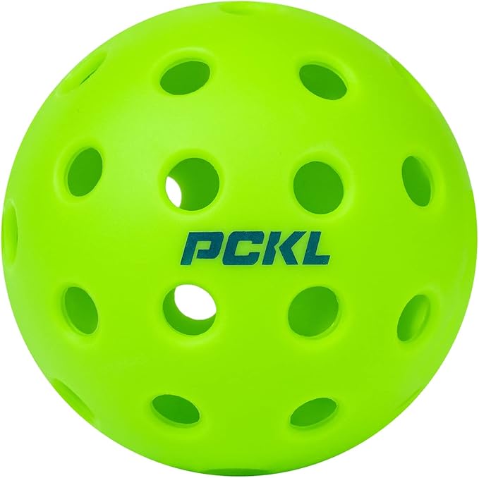 PCKL Optic Speed Pickleball Balls | Choose Indoor or Outdoor Pickleballs | USAPA Tournament Aproved | 4 Pack Crack-Resistant