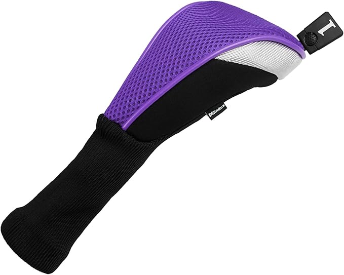 Andux 5pcs/Set Mesh Golf 460cc Driver Fairway Wood Club Head Covers Long Neck with No. Tags