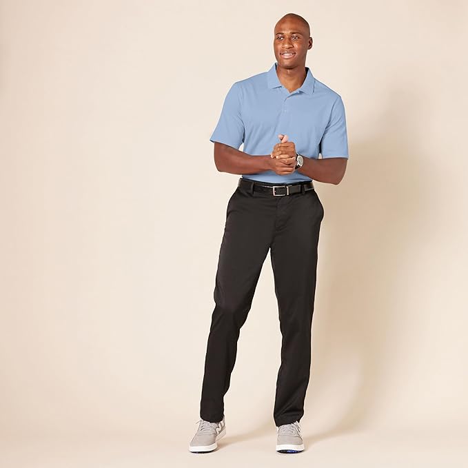 Amazon Essentials Mens Golf Polo Shirt, Moisture-Wicking Quick Dry, Short Sleeve