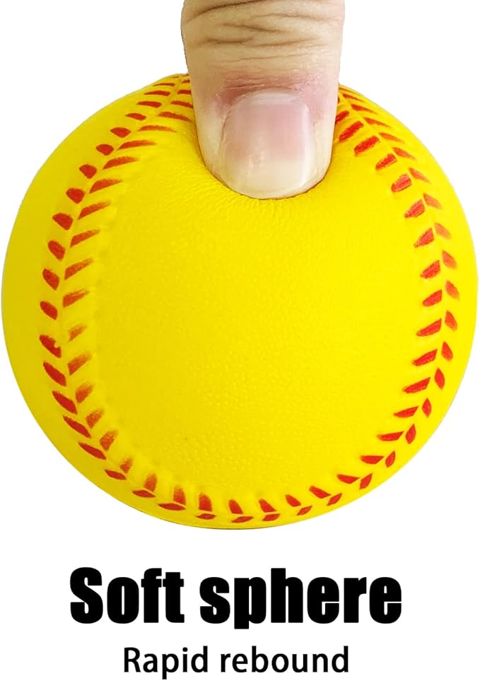 Soft Baseballs, Foam Training Baseball 12 Pack for Kids Regulation Size Foam Baseballs for Soft & Safe Throwing, Catching and Batting Practice