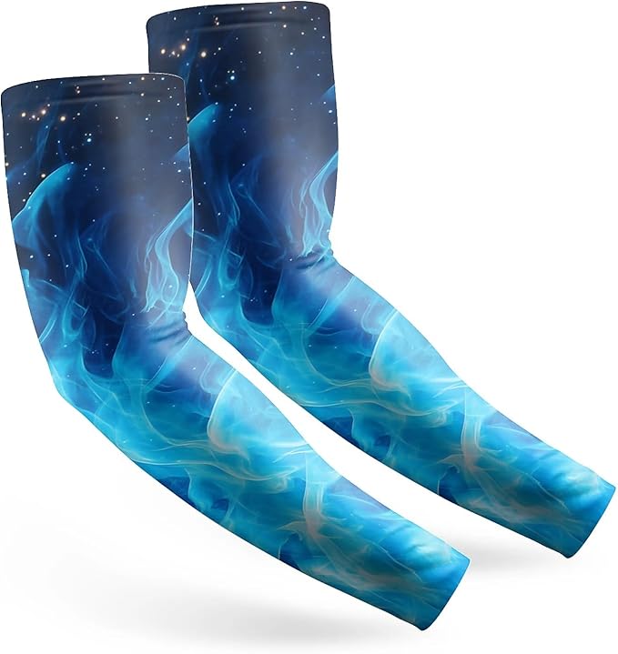 Cooling Arm Cover For Men & Women - Uv Sun Protection Arm Sleeves For Driving Golfing Fishing Cycling Hiking (L)