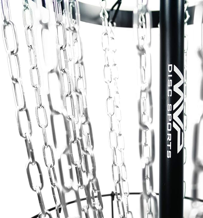 MVP Disc Sports Black Hole Pro HD 24-Chain Portable Disc Golf Basket Target