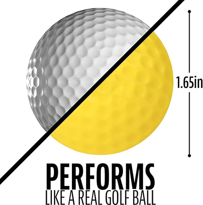 CHAMPKEY Practice Foam Golf Balls - 16 or 32 Pack | Limited Flight, True Spin and Feel Training Balls