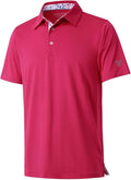 Mens Polo Shirts Short and Long Sleeve Casual Solid Stylish Dry Fit Performance Designed Collared Golf Polo Shirts for Men