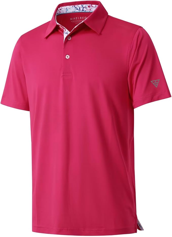 Mens Polo Shirts Short and Long Sleeve Casual Solid Stylish Dry Fit Performance Designed Collared Golf Polo Shirts for Men