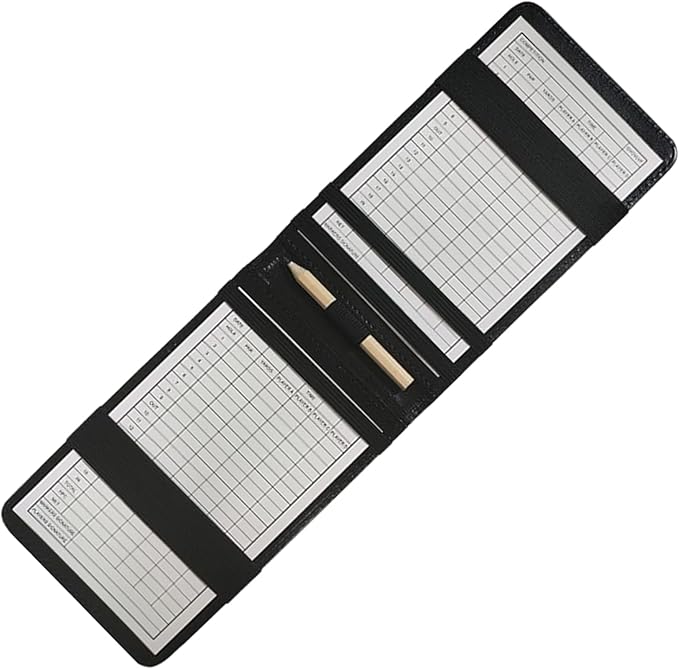 Golf Scorecard Holder,Portable Score Display Notebook for Practice Training Indoor Home Backyard Sports Club Recreation Competition Entertainment Simulation