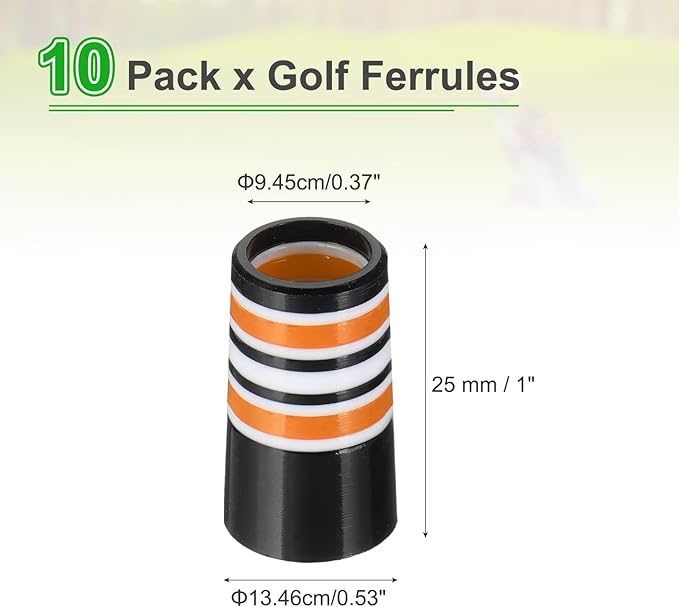 PATIKIL Golf Ferrules Tapered Golf Club Ferrules Multi-Ring Iron Ferrule Rings