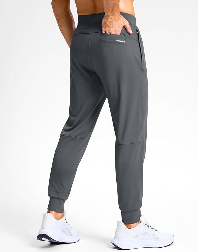 G Gradual Men's Golf Joggers Pants with Zipper Pockets Stretch Sweatpants Slim Fit Track Pants Joggers for Men Work Running