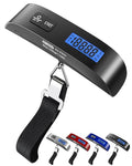 Luggage Scale, Travel Essentials, Digital Backlight LCD Display Handheld Suitcase Scales for Travel Accessories with Rubber Paint, Temperature Sensor 110 Pounds, Battery Included, Black
