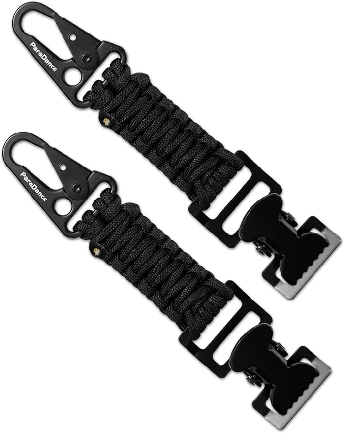 Tactical Glove Clips Work Glove Holders Strap w/Metal Alligator for Duty Belt Backpack Camping Hiking Construction