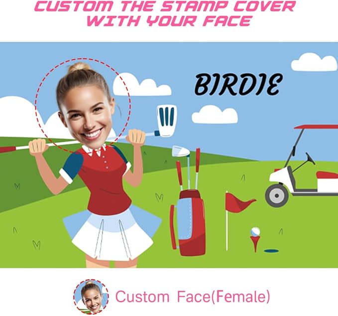 ORYG Custom Golf Ball Stamps with Personalized Name Graphics,Reusable Golf Ball Waterproof Marking Tool,Funny Golfer Gifts,Golf Accessories