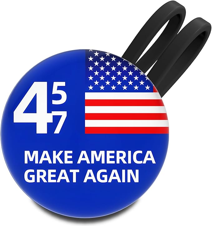 Funny Patriotic Golf Ball Marker with Magnetic Hat Clip - Golf Accessories Golf Gadgets for Golfers Golf Lovers