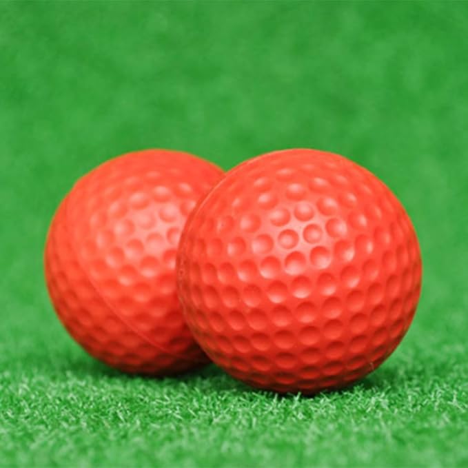10 Pack Pu Foams Golf Practice Ball Realistic Feel Flight Training Ball for Indoor Outdoor Ball Colored