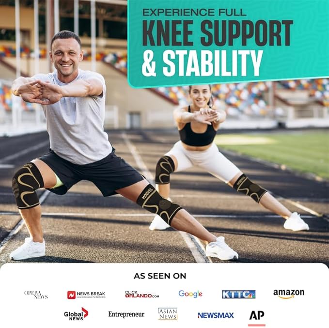 Modvel 2 Pack Elbow Brace - Golfer's Elbow Compression Sleeve Support for Joint Pain Relief, Recovery, Tendonitis Braces, Tennis Elbows Brace For Men & Women, Workout & Weightlifting Arm Wrap