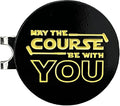 Balanced Co. May The Course Be with You Golf Hat Clip with Enamel Magnetic Ball Marker (May The Course Be with You)