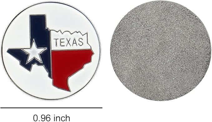 Lot of 10 Golf Ball Markers Assorted Patterns - Soft Enamel Technique