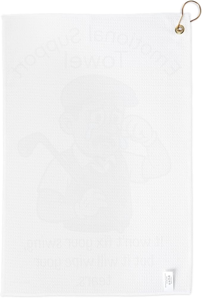 Funny Golf Towel. Emotional Support Clip-On Towel Ideal for Golfers, Coaches, Tournaments. Gifts for Dads or Husbands. Sports Themed Towel