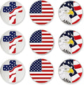 PinMart’s Mix Bundle Pack of 9 Golf Ball Markers - Golf Accessories for Men and Women – United States Eagle and American Flag Magnetic Ball Markers Set of 9
