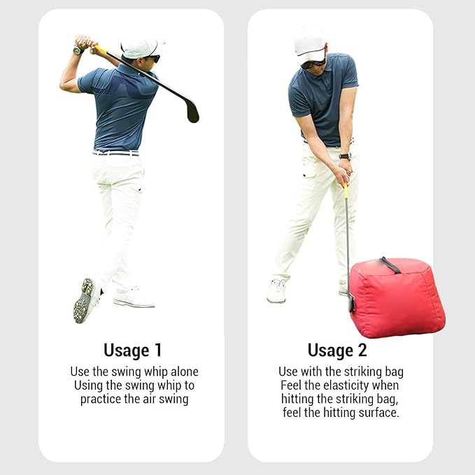 Golf Swing Trainer, Plastic Aid Club Rhythm Improving Training Aid Swing Stability Enhance for Improving Strength Rhythm Tempo