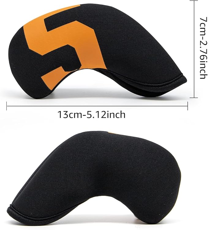 Golf Iron Covers with Colorful Number Neoprene Golf Iron Head Cover,Golf Club Head Covers for Iron Fit All Brands Golf Irons Headcovers 4/10pcs