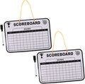 VICASKY 2pcs Boys and Scoreboard Double-Sided Dry Erase Board for Score Tracking Lightweight and Portable Golf Training Tool for Indoor and Outdoor Use