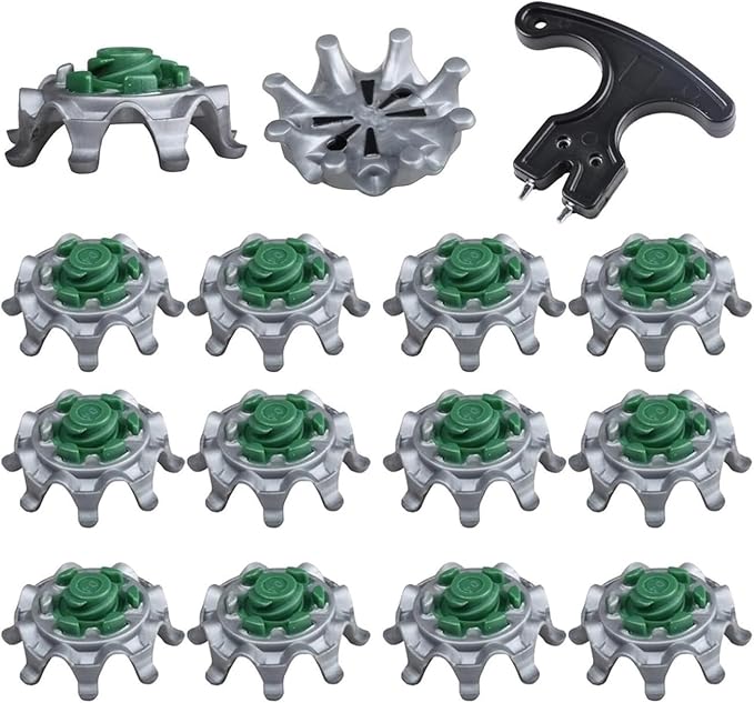 Golf Spikes Replacement 50Pcs Cleats with Wrench, Compatible with Foot Joy & Most Golf Shoes