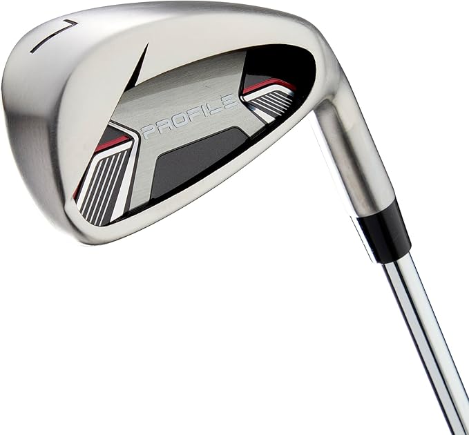 Wilson Senior Profile Complete Golf Set with Cart Bag - Right Hand, Senior, Red/Black/Silver